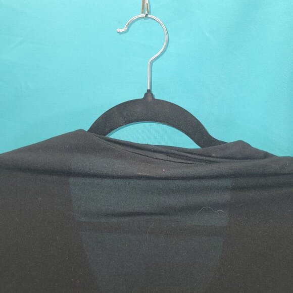 Helmut Lang Black Draped Cowl Neck Top Womens Medium 100% Viscose - Picture 8 of 10